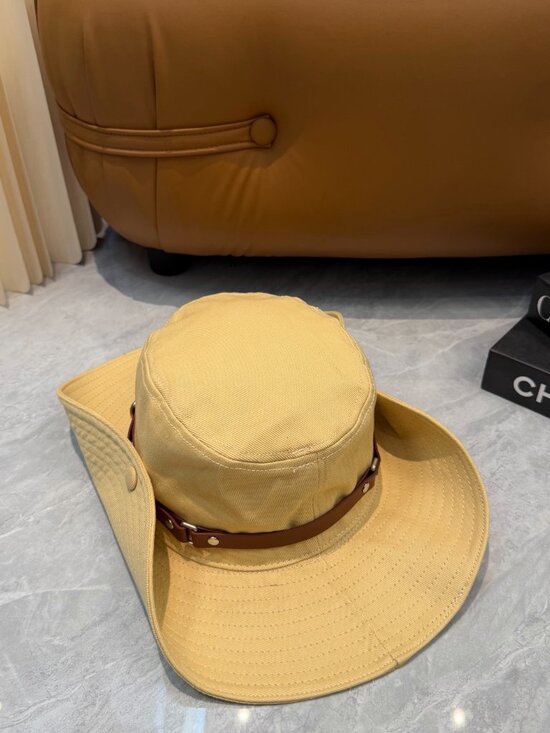 Miu Miu Khaki Canvas Buckle Bucket Hat